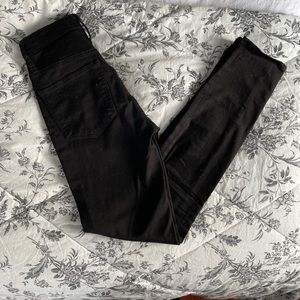 Madewell Size 25 Curvy Skinny High Rise black